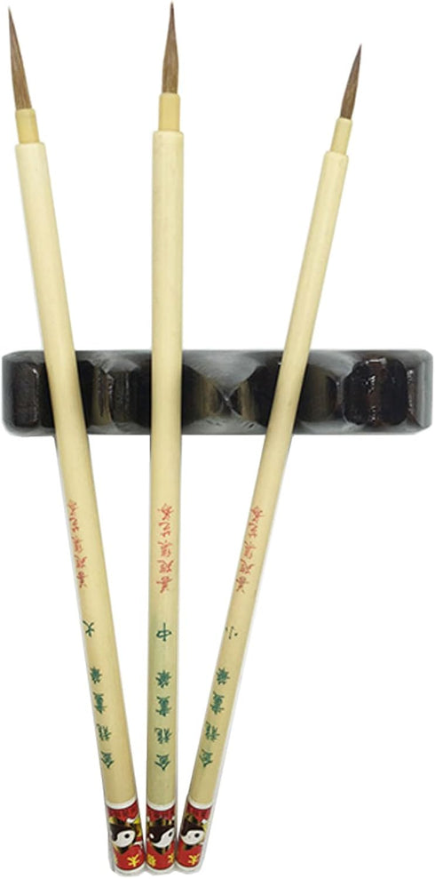 Hu Brush Scriptliner Brush for Traditional Chinese Elaborate-style Painting (Gongbi) and Outlining Inking the lines White Hare Hair LMS (Wesel hai...