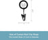 Kenney Petit Window Curtain Clip Rings, 14-Pack, Black...