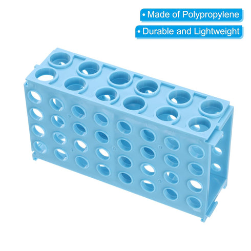 PATIKIL 80 Wells Tube Rack, 1 Set Vial Rack Four Panel Centrifuge Tube Holder for Microcentrifuge Tubes 0.5/1.5/2.0/10/15/50ml, Blue Pink...