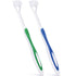 2 Pieces Autism Toothbrush Three Bristle Travel Toothbrush for Complete Teeth and Gum-Care, Great Angle Bristles Clean Each Tooth, Soft and Gentle...