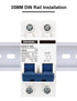 DIHOOL Miniature Circuit Breaker DIN Rail Mount 25 Amp 2 Pole AC 110V Low Voltage disconnect switch...