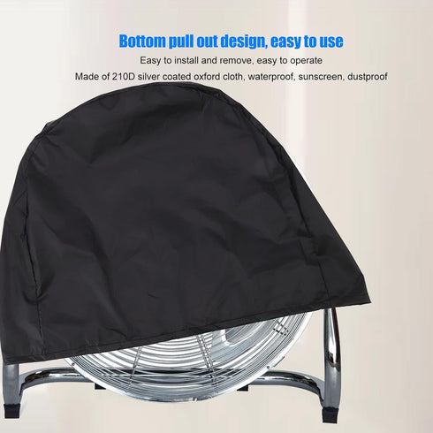Industrial 24" Belt Drive Drum Fan Cove Waterproof&Dustproof Cover for 24" Barrel Fan,Commercial Floor Fan Cover Protection for Outdoor Indoor Bed...
