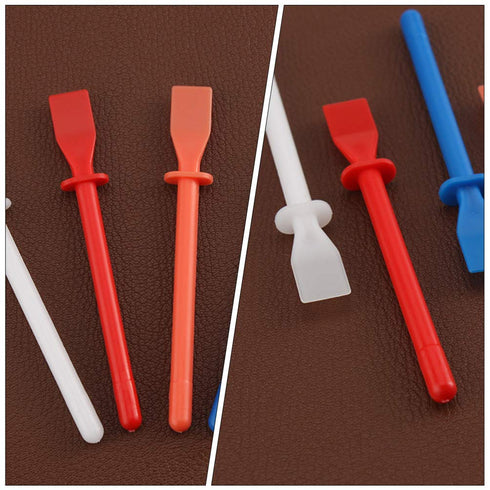 Healifty Tools Repair Kit Silicone Glue Brush 6pcs Glue Smear Sticks Applicator Kit Glue Spreader Handmade Scraping Spreaders Sewing Accessories F...