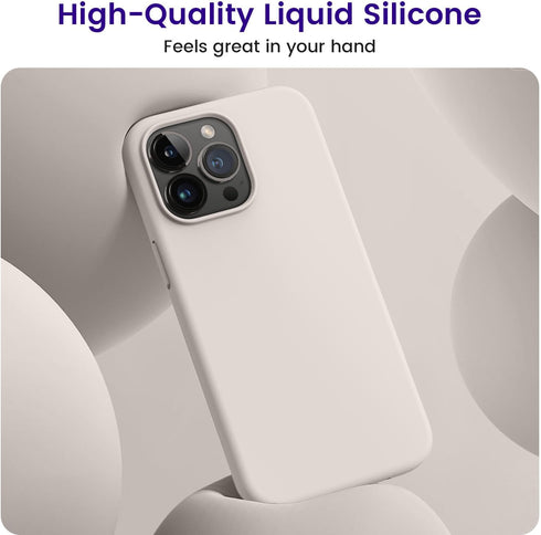 OTOFLY Designed for iPhone 15 Pro Case, Silicone Shockproof Slim Thin Phone Case for iPhone 15 Pro(6.1 inch), (Stone)......