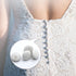 Satin Buttons, White Fabric Covered Button with Shank 10Pcs Round Satin Sewing Buttons for Tuxedo Wedding Dress Lace Bridal Blouse 12.5mm Craft Bu...