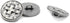 Bezelry 12 Pieces Cross Symbol Metal Shank Buttons. 20mm (3/4 inch) (Antique Silver)...