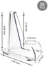 30 Packs card stands for sports cards, Clear Acrylic Easel Stands 2.68 Inch Coin Display Stand for Baseball Card Trading Cards Medals Pockets Watc...