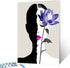 Aihonmin Abstract Women purple Lips Oil Paint by Number for Adults DIY Paint by Numbers for Beginner Kids Elegant Canvas for Painting Acrylic Pigm...