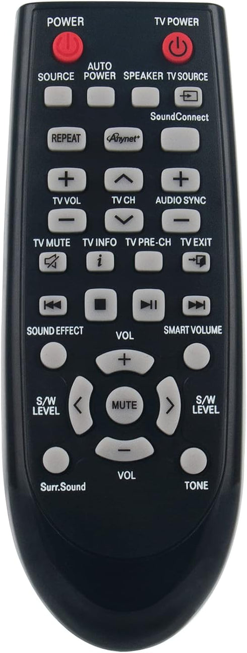 AH59-02612B Replacement Remote Control Applicable for Samsung Soundbar Speaker HW-H550 HW-H551 HW-H570 HW-H550/ZA HW-H551/ZA HW-H570/ZA Sound Bar ...