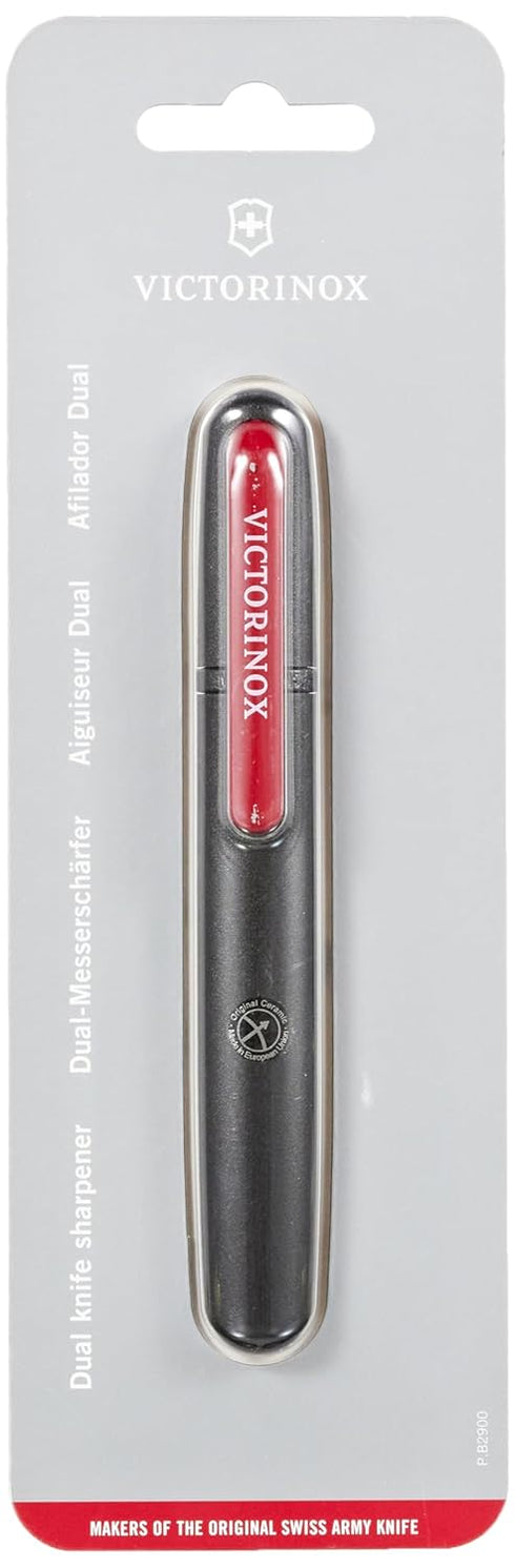 Victorinox 4.3323-X1 Pocket Knife Sharpener Perfect Portable Solution for Sharpening All Your Straight Blades in Black 9.1 inches...