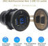 Dual USB Quick Charge 3.0 Port & PD USB C Car Charger Socket, 12V USB Outlet with Voltmeter and Power Switch for Car Boat Marine Truck......