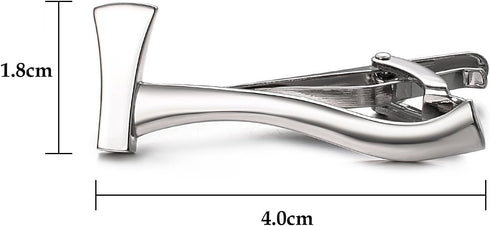 Yoursfs Electrician Tie Bar For Men 316L Stainless Steel Silver Nail Novelty Construction Tie Clips Jewelry...