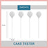Cake Tester for Baking, 4 Packs Cake Testers for Baking Doneness and Reusable Cake Testing Stick 7.9 in Stainless Steel Skewer Omesata...