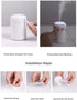 Kamon 300ml Mini Ultrasonic Cool Mist Humidifier, 7 Color LED Night Light, 2 Mist Mode, Auto Shut-Off for Car, Home, Office, Travel (Pink)...