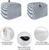 Nautical Anchor 2 Slice Toaster Cover Small Appliance Cover Toaster Dustproof Fingerprint Protectors Machine Washable, Black White Geometric Strip...