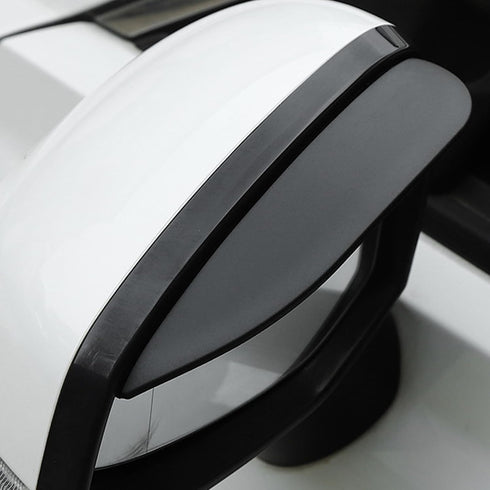 Car Rearview Mirror Rain Eyebrow Shield,Car Mirror Rain Protector Film,Mirror Visor Guard for Most Car, Truck and SUV (Solid Black, 2PC)...