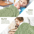 Baby Blanket 100% Cotton Soft Breathable Knit Cellular Receiving Swaddle for Newborn Infant Boy Girl, Green 30"x 40"...