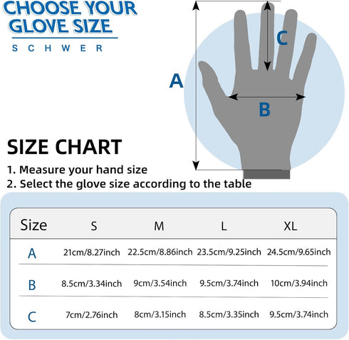 Schwer SlicePro ANSI A9 Cut Resistant Gloves PR1501, Food Grade Reliable Cutting Gloves, Mandoline Gloves for Kitchen Meat Cutting, Oyster Shuckin...