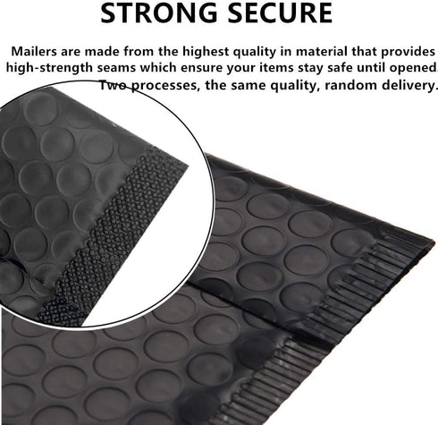 Bubble Mailers 4x6 Inch 12 Pack Small Padded Envelopes Poly Thicken Padded Self Seal Envelopes Bags (Black, 4X6 Inches)...