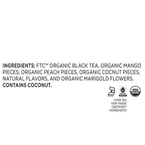 Tea Forte Peach Brulee Premium Organic Loose Leaf Caffeinated Black Tea Blend Canister, Makes 35-50 Cups...