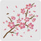 FINGERINSPIRE Cherry Blossom Stencil Template 11.8x11.8inch Plastic Cherry Blossom Branch Drawing Painting Stencils Square Reusable Flowers Stenci...