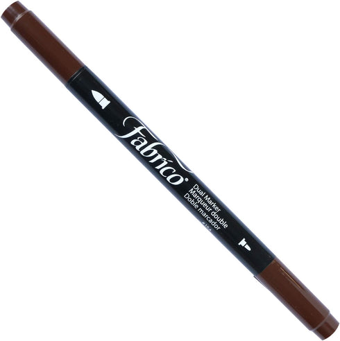 Tsukineko Dual-Ended Fabrico Marker Color-Fast, Chocolate...