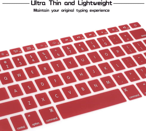 HRH Silicone Keyboard Cover Skin for MacBook Air 13,for MacBook Pro 13/15/17 (with or w/Out Retina Display, 2015 or Older Version),for iMac Older ...