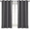 NICETOWN Blackout Curtain Blind for Bedroom Thermal Insulated Grommet Blackout Room Darkening Drape/Drapery (Single Panel, W42 x L63 inches, Grey/...