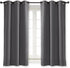 NICETOWN Blackout Curtain Blind for Bedroom Thermal Insulated Grommet Blackout Room Darkening Drape/Drapery (Single Panel, W42 x L63 inches, Grey/...