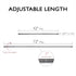 Design House Adjustable Shower Rod 43-inch-72-inch Chrome...