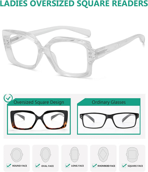 Eyekepper 4 Pack Reading Glasses for Women Reading - Ladies Readers +2.00...