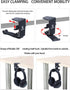 Headphone Stand Headset Holder Earphone Stand with Supporting Bar Flexible Headrest for All Headphones Size (Desk Clip Style, Black)...