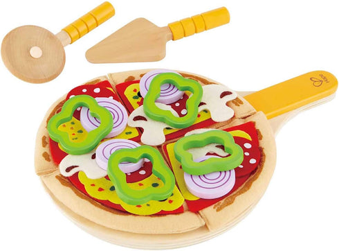 Hape Homemade Wooden Pizza Play Kitchen Food Set and Accessories Multicolor, 3 years and up...