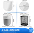 Charmount Small Trash Bags,4 Gallon Garbage Bags for Bathroom Can,Kitchen Bedroom,Unscented,80 Count,Clear...