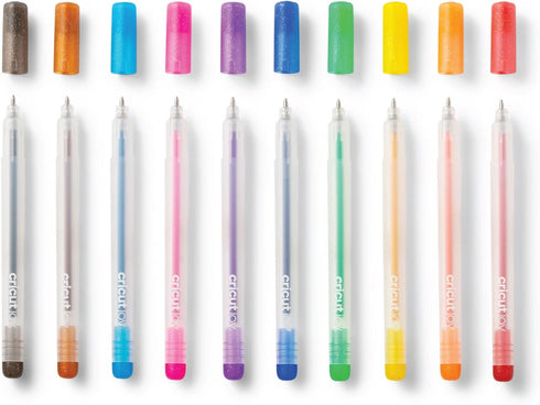 Cricut Joy Sparkle Gel Pens (Set of 10), for Use with Cricut Joy Cutting Machine, Add Glitter to Your Cards, Paper, Decor, and More (Medium Point,...
