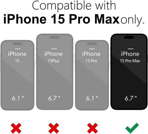 for iPhone 15 Pro Max Phone Case Clear, Transparent Crystal Thin Slim Flexible TPU Cover, Non-Yellowing Soft Silicone for Women Girl Cute, Protect...