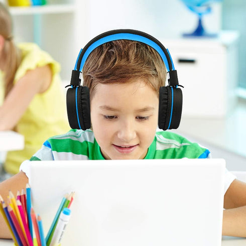ELECDER i37 Kids Headphones Children Girls Boys Teens Foldable Adjustable On Ear Headphones 3.5mm Jack Compatible Cellphones Computer MP3/4 Kindle...