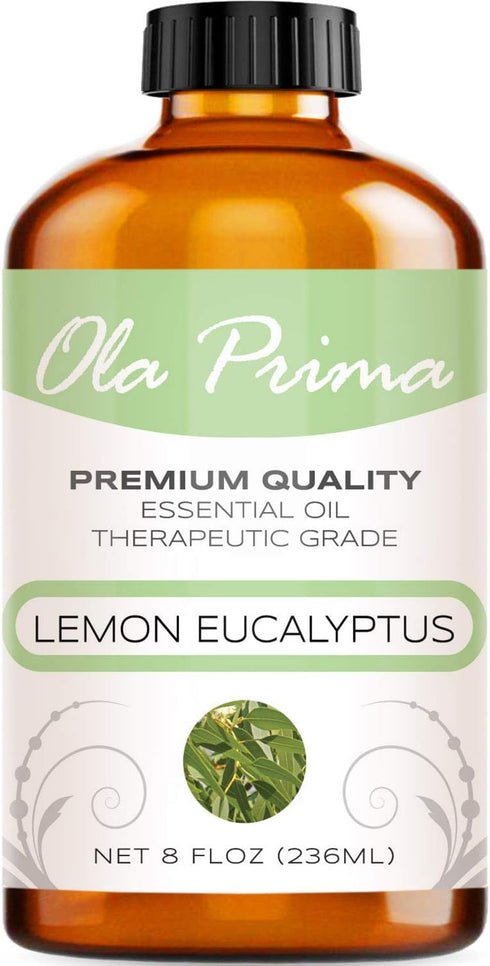 Ola Prima Oils 8oz - Lemon Eucalyptus Essential Oil - 8 Fluid Ounces - Lemon Eucalyptus Oil...