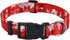 Dog Collar for Small Dogs, Soft Comfy Pet Collar for Small Medium Large Dogs, Floral Pattern for Boy Girl Puppy Dogs(Team Red,S)...