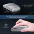 Wireless Mouse Chargeable Portable Silent Wireless Mouse USB and Type-C Dual Mode Wireless Mouse 3 adjustable DPI for Laptop, Mac, MacBook, Androi...