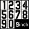 DXCYZ 9 Inch Large Number Stencils Kit 0-9 Address Number Stencil, 10PCS Reusable Plastic Painting Number Templates for Mailbox Signs, Door, Cars,...
