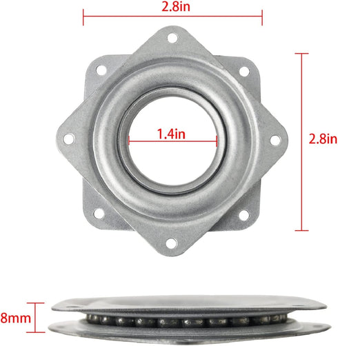 3" Lazy Susan Turntable 200 LBS pounds Steel Ball Bearing Rotating Tray Strong Sturdy Table Cabinet Low Profile...