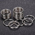 KINGFOREST 100-Pack Split Key Rings (1.2 Inch/30mm) - Silver Nickel Metal Keychain Rings for Keys, DIY Crafts, Bags & Accessories - Durable Bulk K...