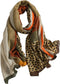 Women Animal Print Scarf Cotton-linen Feeling Shawl Wraps Scarves...