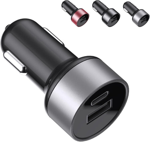 YingCheng USB C Car Charger, 45W Quick Charge 3.0 Car Adapter with One 20W PD Port and One 25W Fast Charge Port......