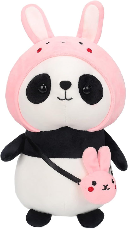 Cute Panda Plush Stuffed Animal Panda with Rabbit Outfit?Gifts for Kids?15.7 inches?...