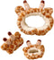 3 Pcs Makeup Headband Wristband Set Giraffe Hairband Spa Shower Head Wrap Skincare Hair Accessories Cute Hair Band for Washing Face...