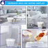 Bathroom 2 Gallon Small Trash Bags White Garbage Bags,78 Counts...