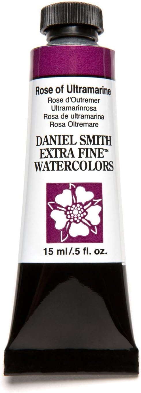 DANIEL SMITH 284600101 Extra Fine Watercolor 15ml Paint Tube, Rose of Ultramarine...