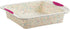 Trudeau 8x8in Confetti Silicone Cake Pan – Reinforced Hybrid of Flexible Silicone and Hard Lining for Shape Stability – Nonstick, BPA Free, Oven S...
